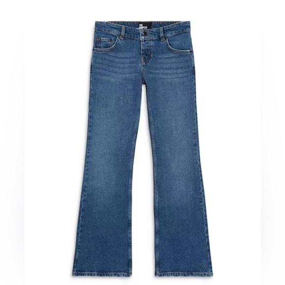 THE KOOPLES Low Rise Bootcut Jeans in Blue Women's Size 29 NWT Button Fly - Picture 4 of 16